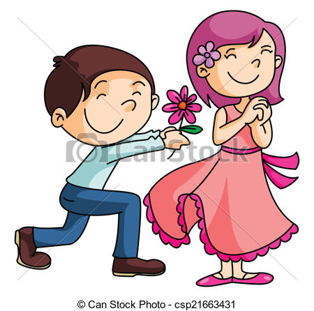 clipart giving flowers 10
