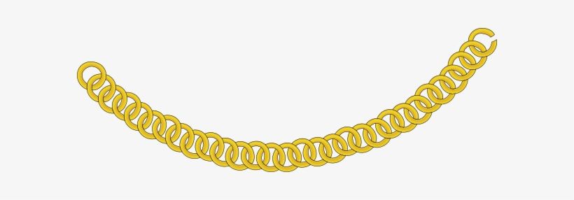 Gold Chain, Curved As A Necklace Clip Art At Clker.