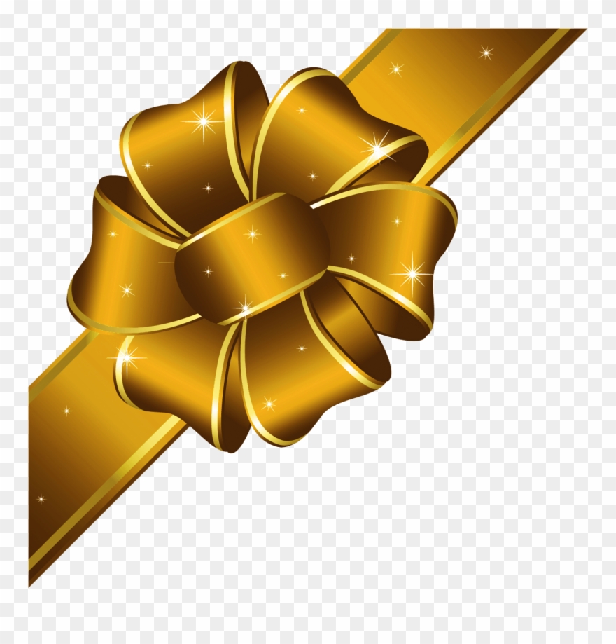 Gold Bow Clipart.