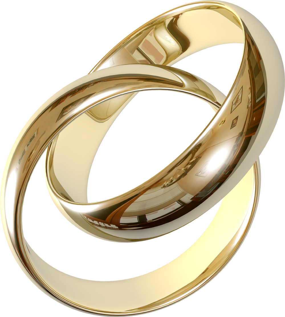 Transparent Wedding Rings Clipart.