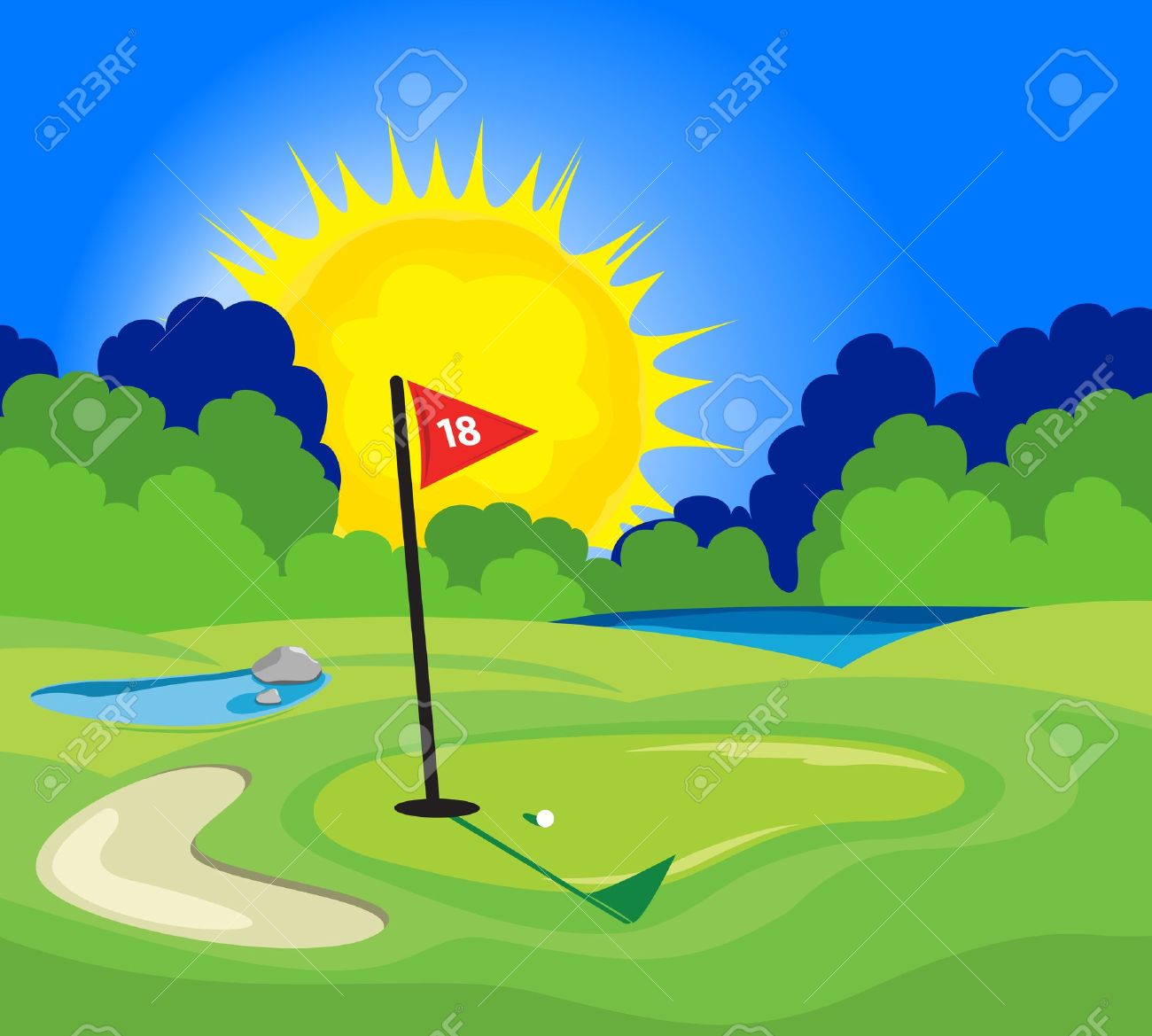 Golf Course Clipart Free Download Clip Art.