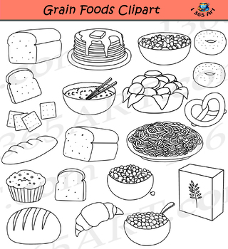 Grains and Breads Clipart Food Groups.