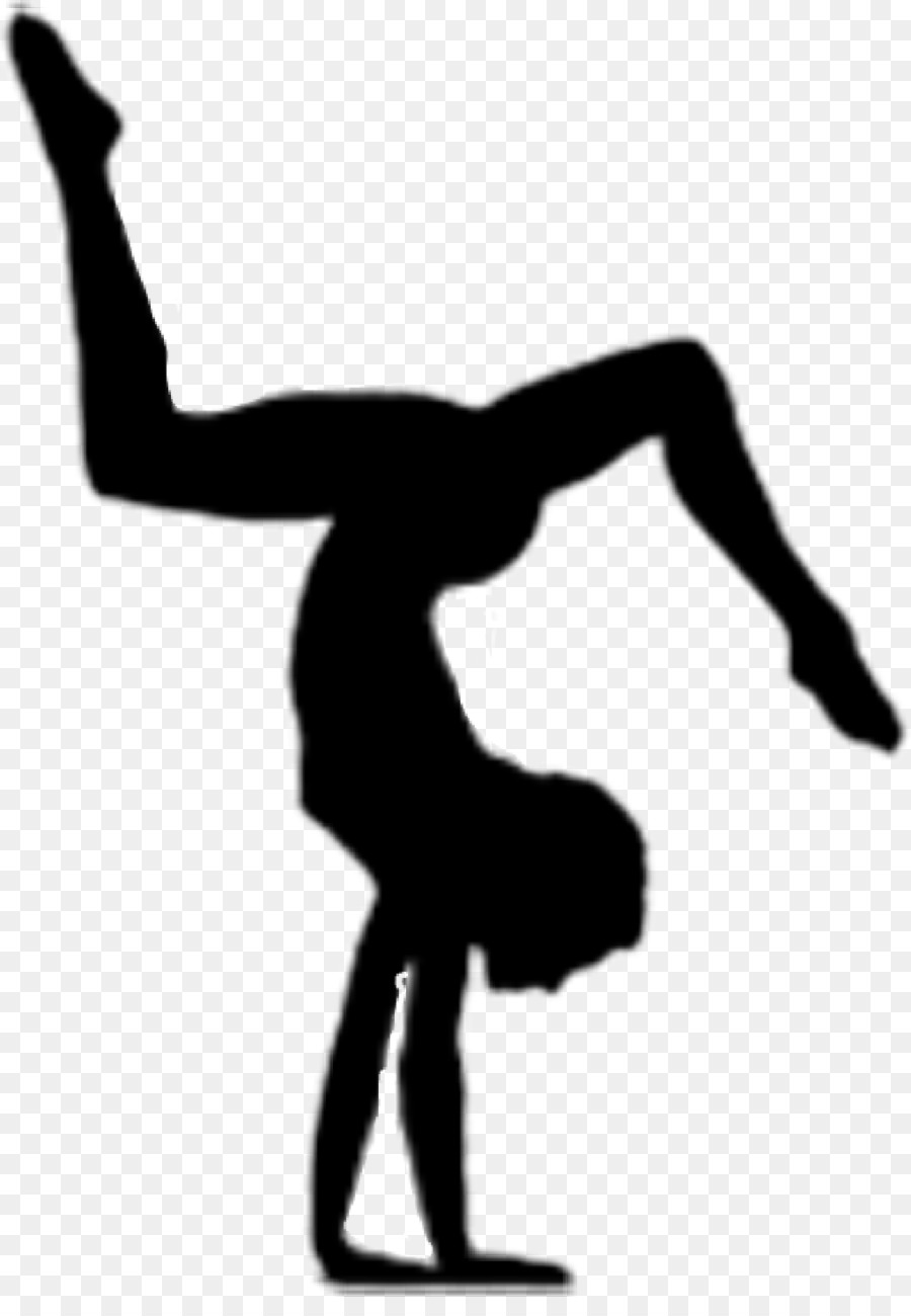 Gymnastics Silhouette png download.