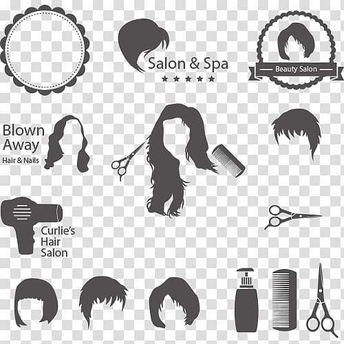 Beauty Parlour Hairdresser Hairstyle , Hair transparent.