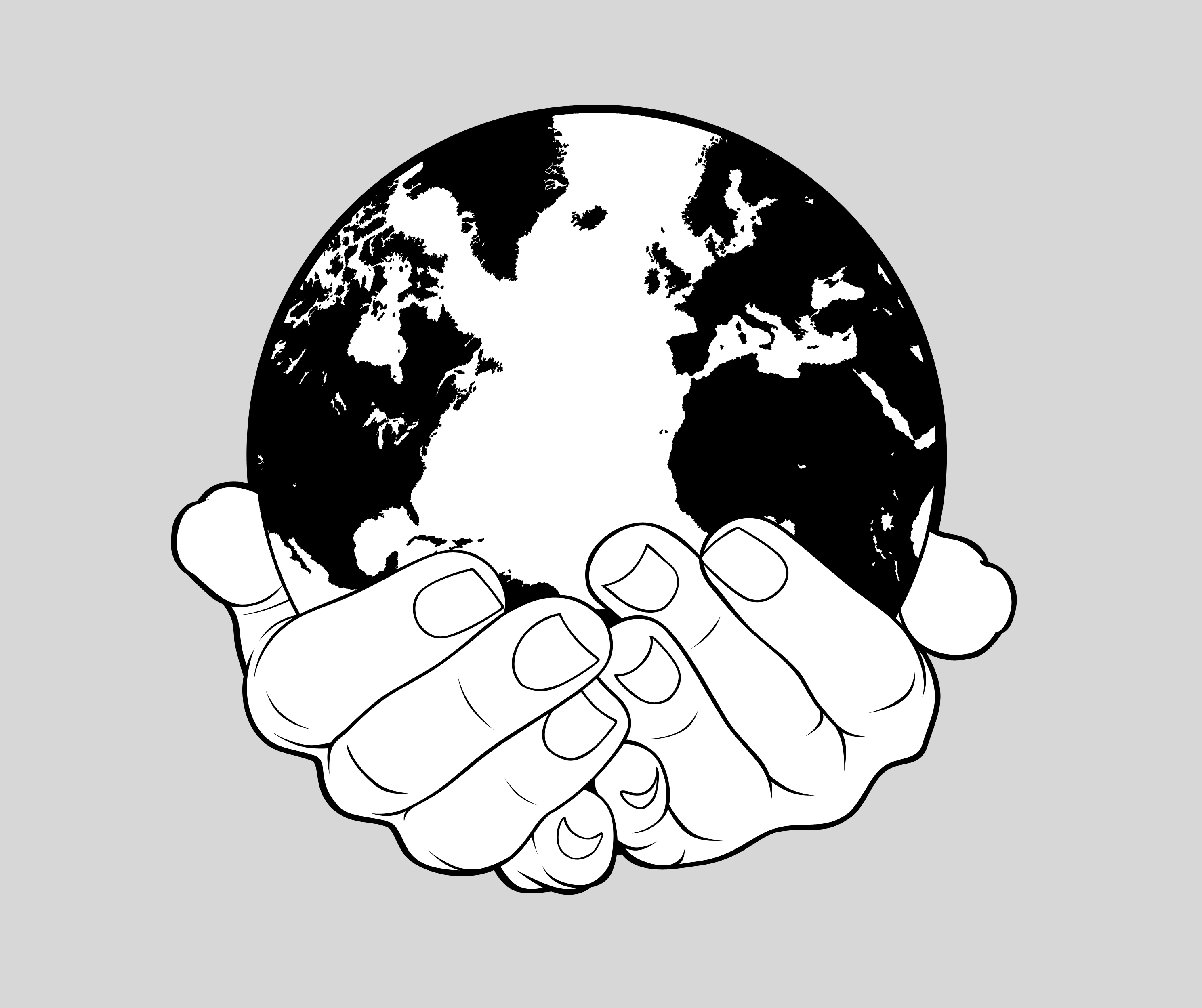 8 Best Images of World In Hands Clip Art.