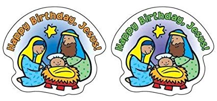 Amazon.com: Happy Birthday, Jesus! Shape Stickers: Toys & Games.