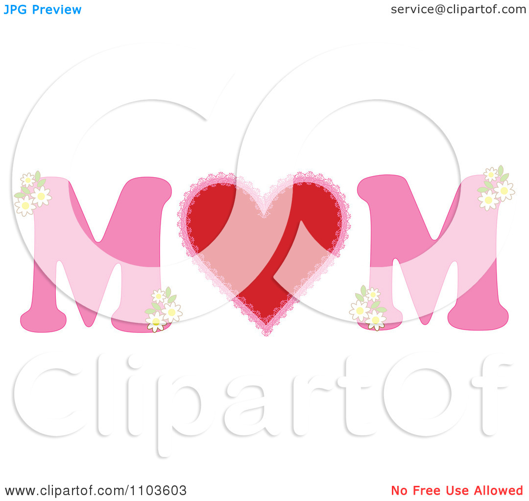 Flowers and hearts clipart.