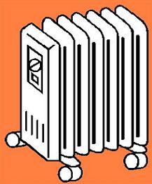 Space Heater Clipart.