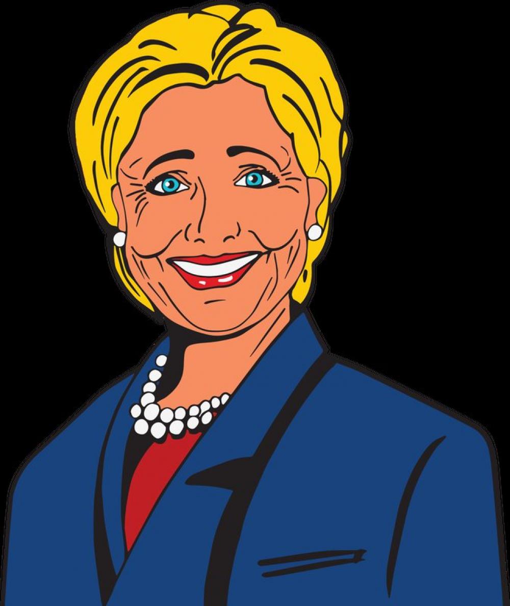 Hillary Clinton Vector Clipart free photo.