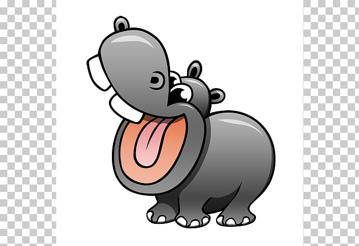 Hippopotamus Cartoon Drawing , Hippo Cartoon PNG clipart.