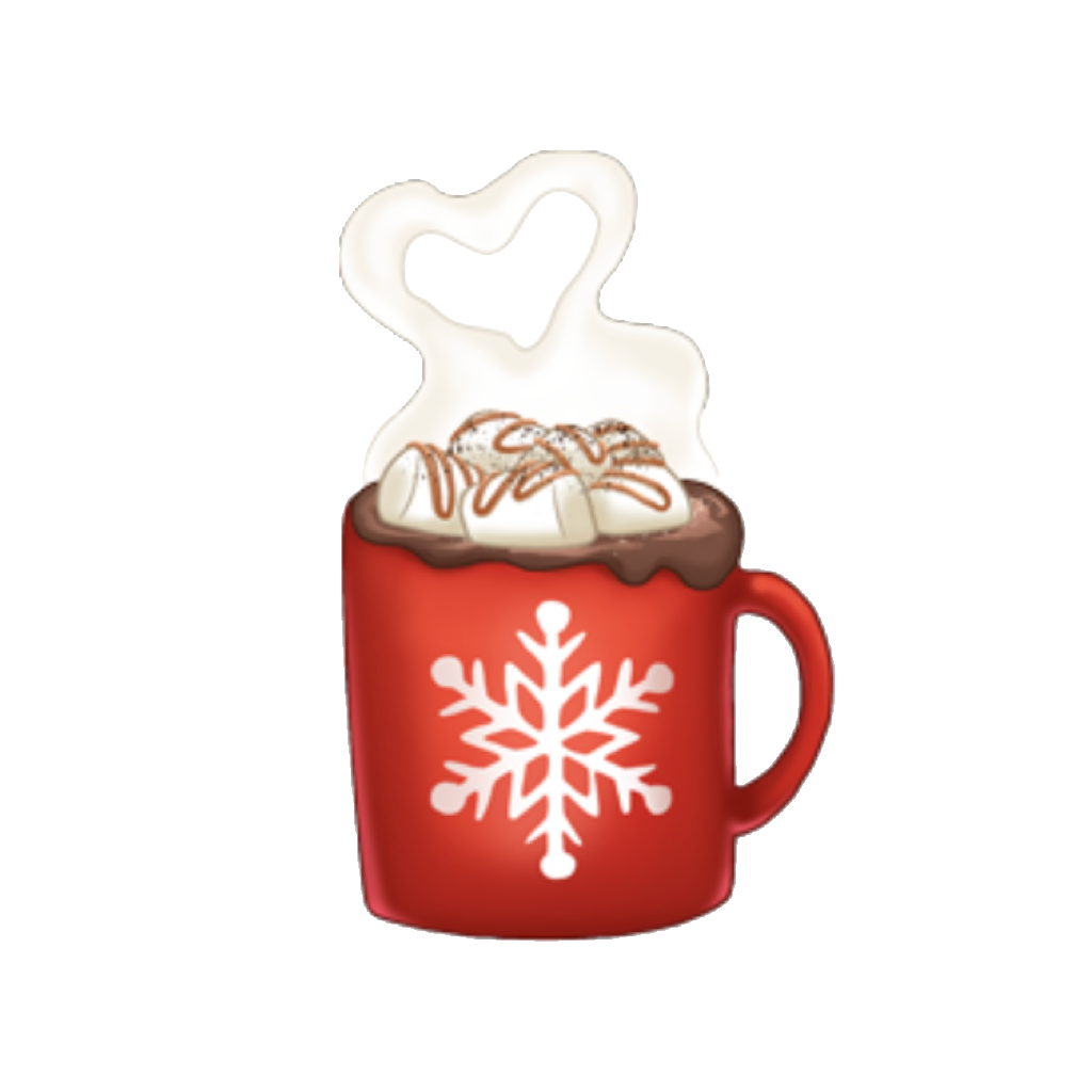 Christmas hot cocoa clipart