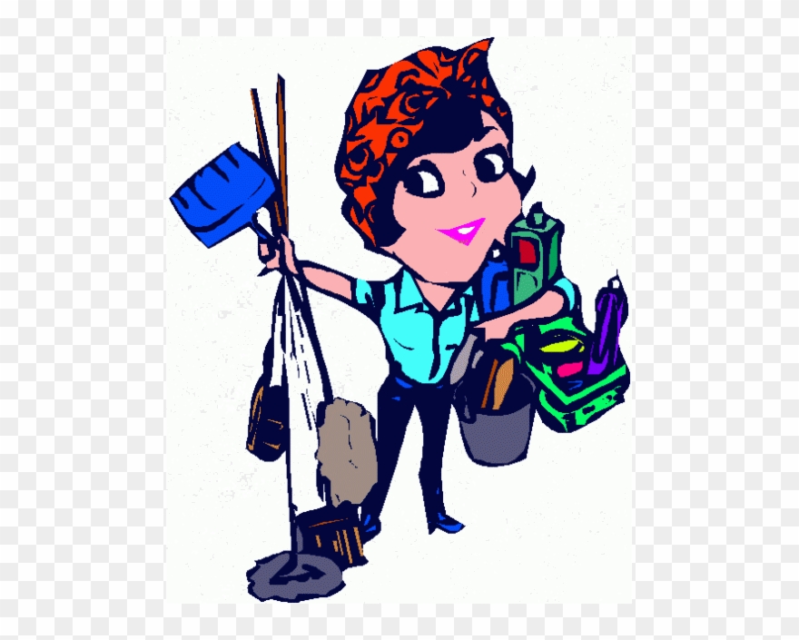 House Cleaning Cartoons Clip Art.