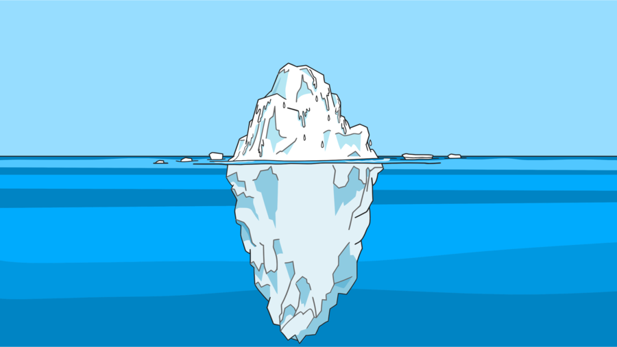 Iceberg No Clipart Do Oceano Azul Profundo Png Clipart De Iceberg | My ...