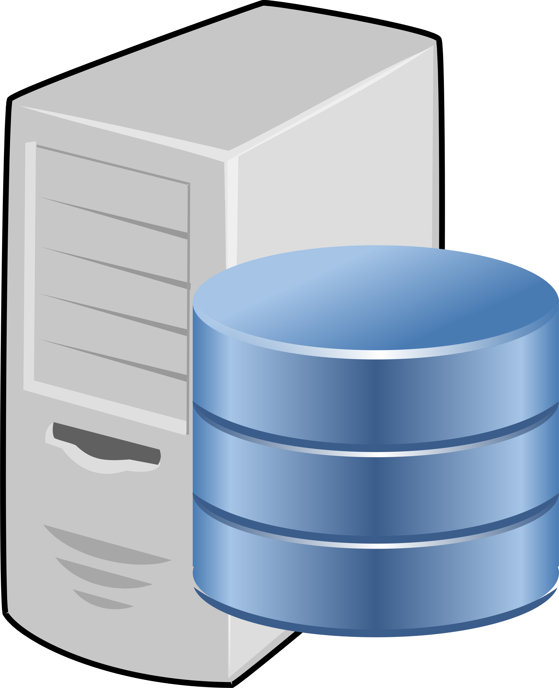 Computer Database Clipart.