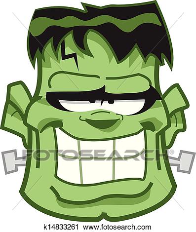 Frankenstein Head Clipart.