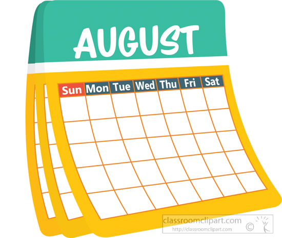 August 2019 Calendar Clipart 10 Free Cliparts Download Images On 