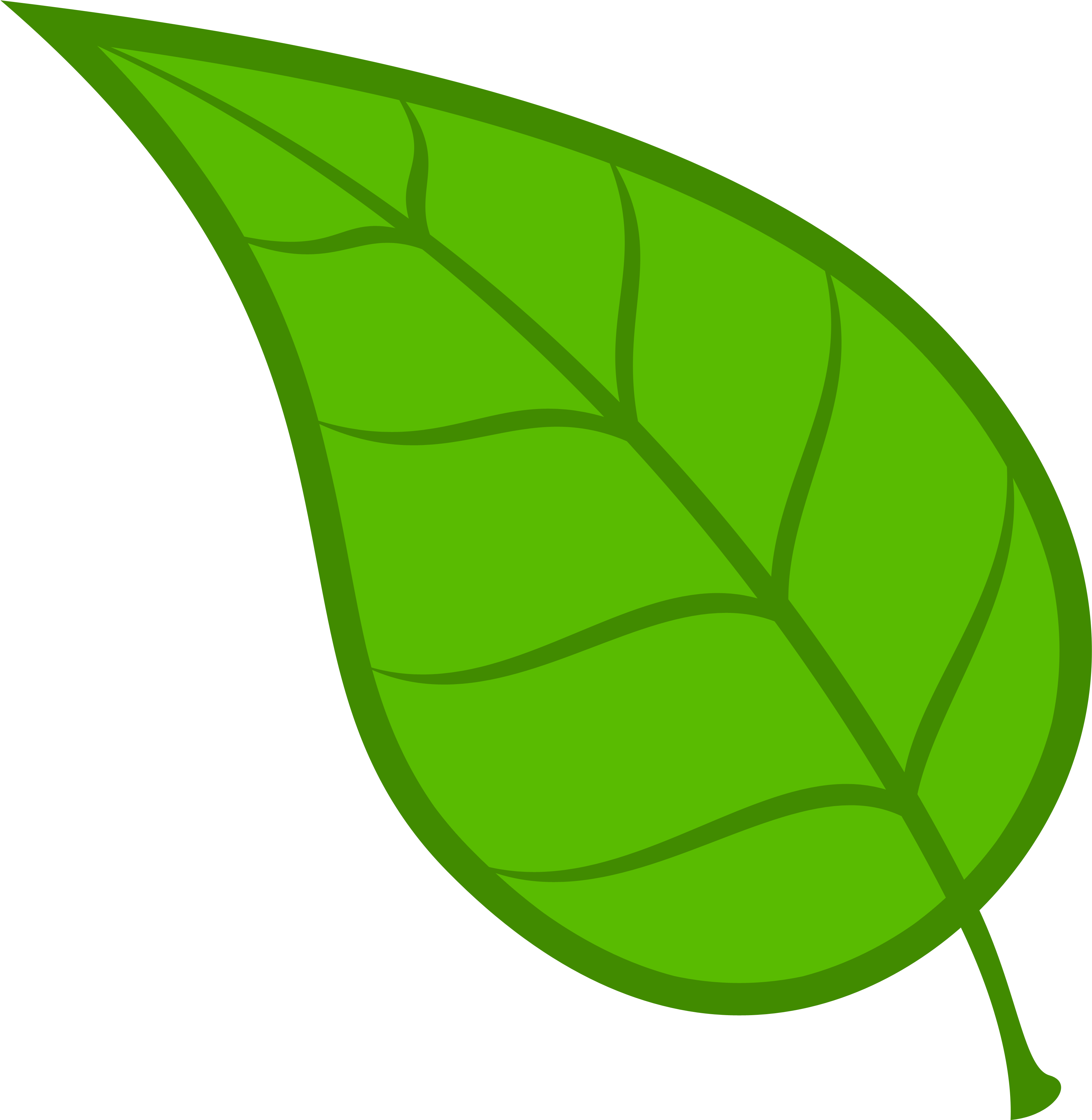 Printable Green Leaf