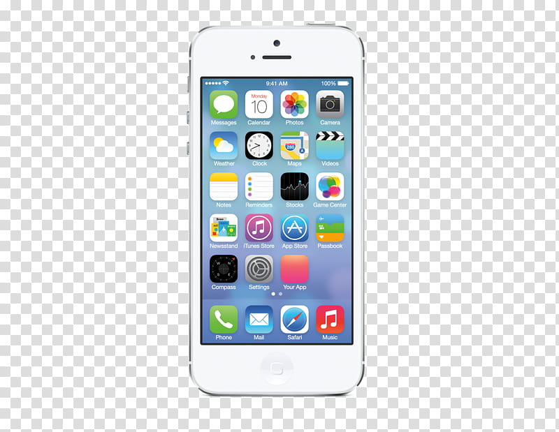IPhone, white iPhone illustration transparent background PNG.