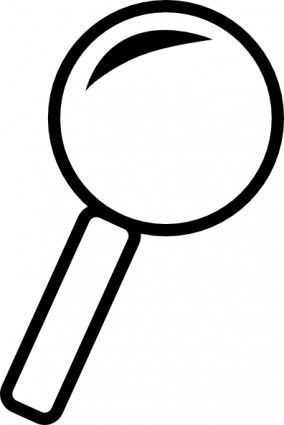 Magnifying Glass clip art.