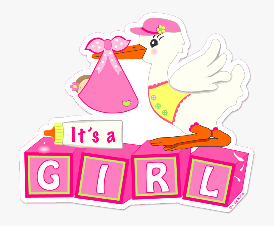 Stork Clipart It\'s A Girl.
