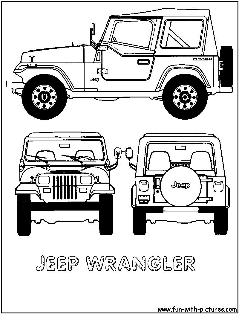 Cartoon Jeep Clip Art.