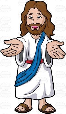 Jesus And The Children Clipart.