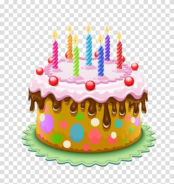 Birthday cake Cupcake Cream, joyeux anniversaire transparent.