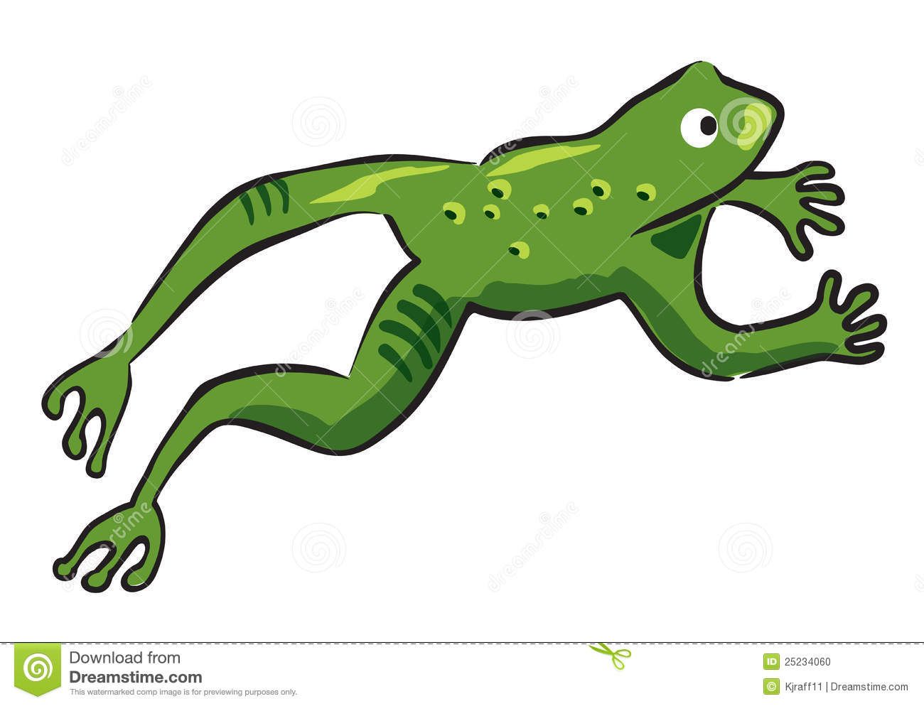 Jumping Frog Clip Art.