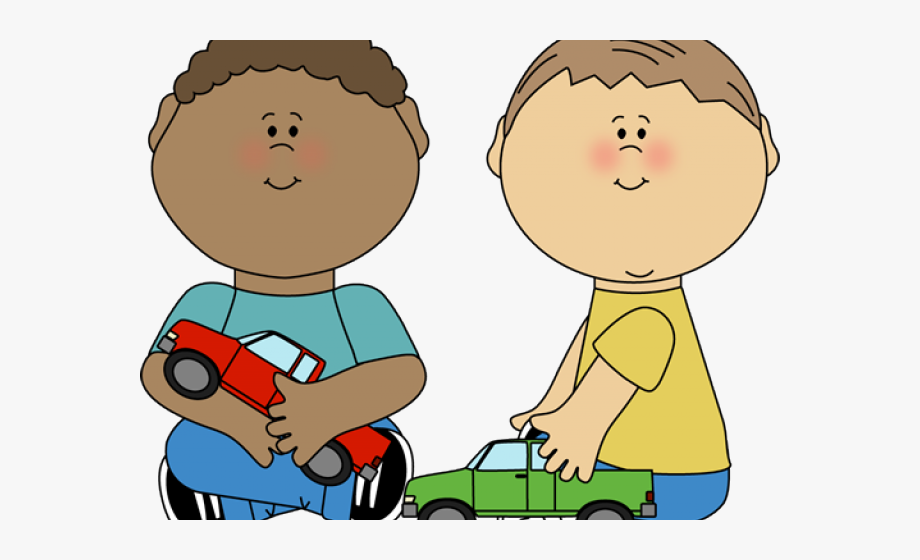 Playing Clipart Kids Sharing.
