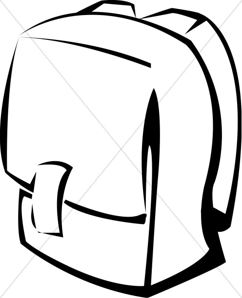 Black and White School Backpack.