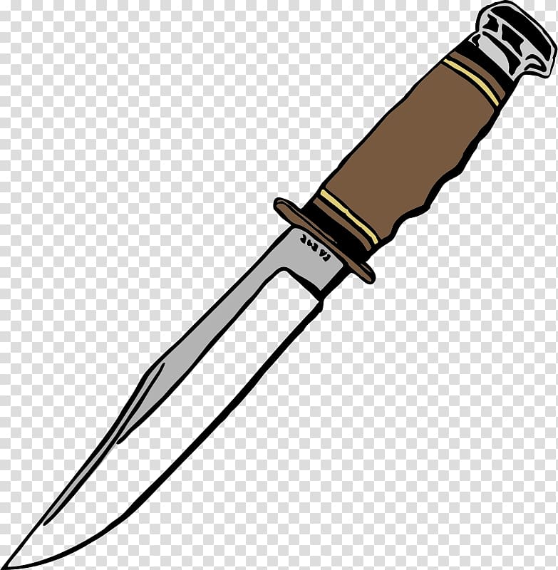 Bowie knife Kitchen Knives , knife transparent background.