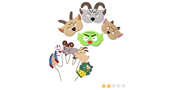 Amazon.com: Blue Frog Toys Billy Goats Gruff Mask and Finger.