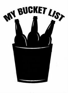 Details about My bucket list Vinyl Decal Outdoors/Indoors 651 oracal Sticker.