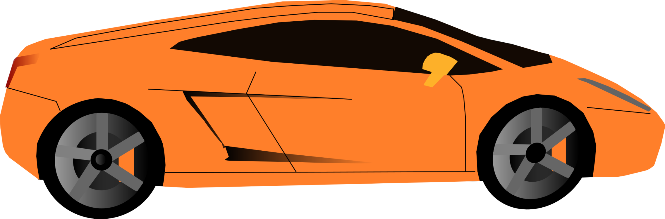 Wheel,Lamborghini,Compact Car Vector Clipart.