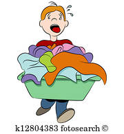 Laundry Basket Clipart.