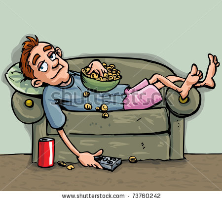 Lazy Person Clipart.