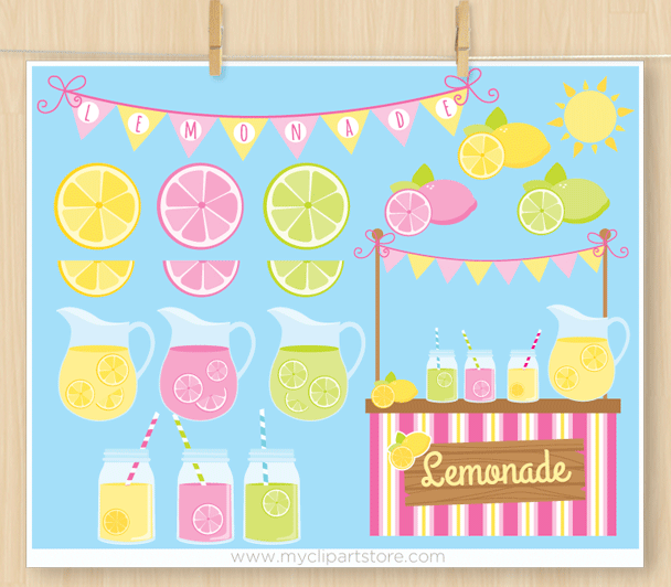 Lemonade Stand Clipart.