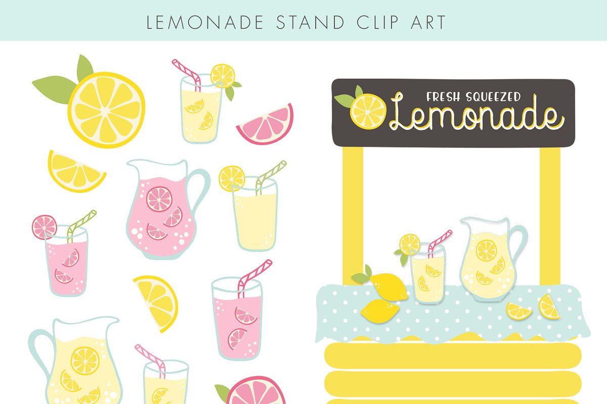 Lemonade Stand Clip Art.