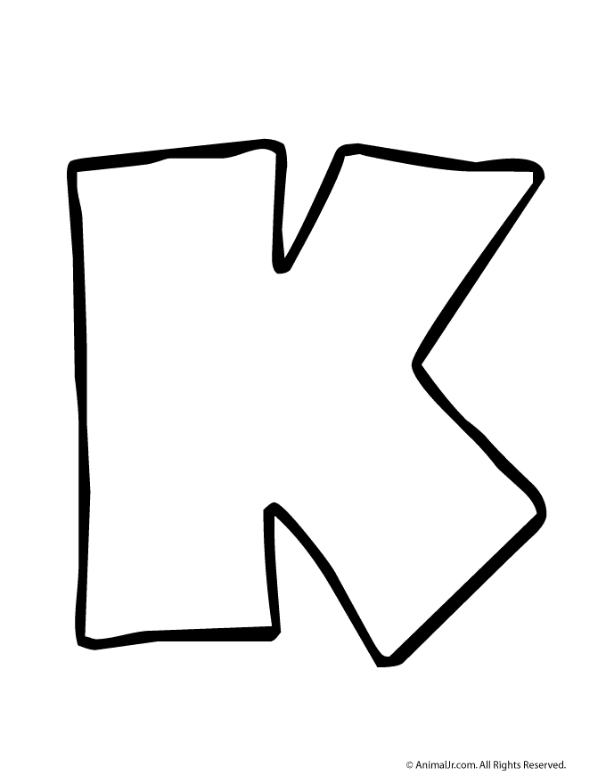 clipart letter k outline 20 free cliparts download