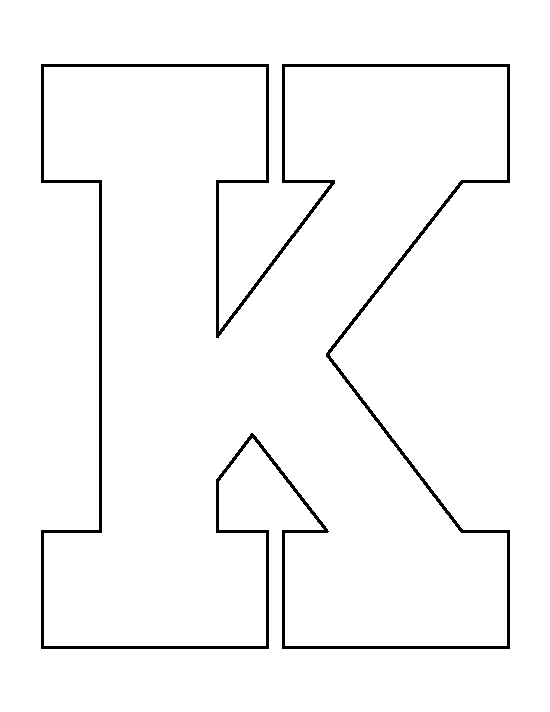 clipart letter k outline 20 free Cliparts Download images on
