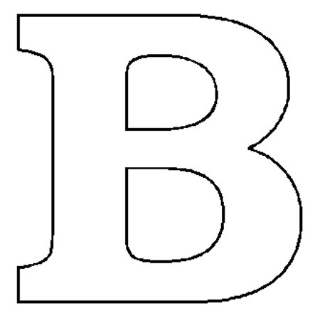 Clipart Letters B Outline 20 Free Cliparts | Download Images On ...