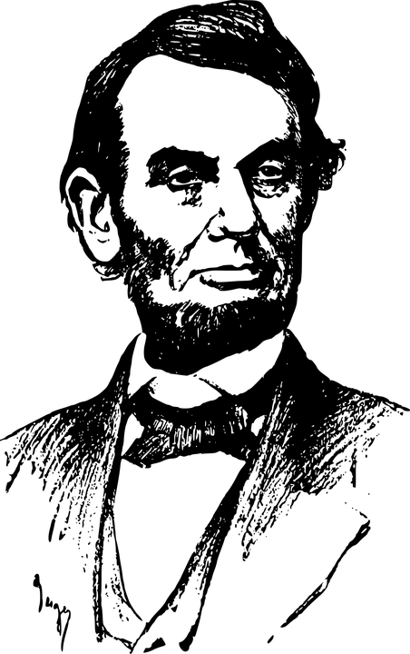 Abraham Lincoln Clipart transparent PNG.