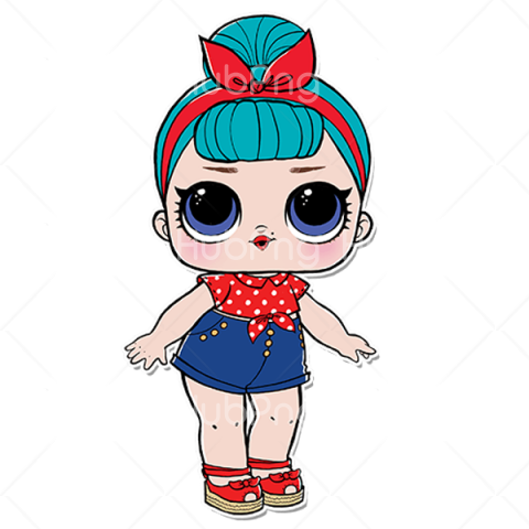 Doll Action Toy lol png clipart Transparent Background Image.
