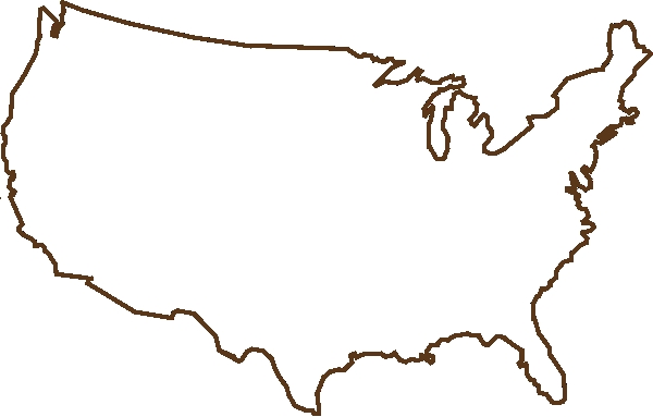 Map Of America Clipart.