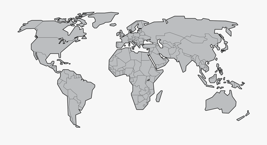 World Map Clipart Basic.
