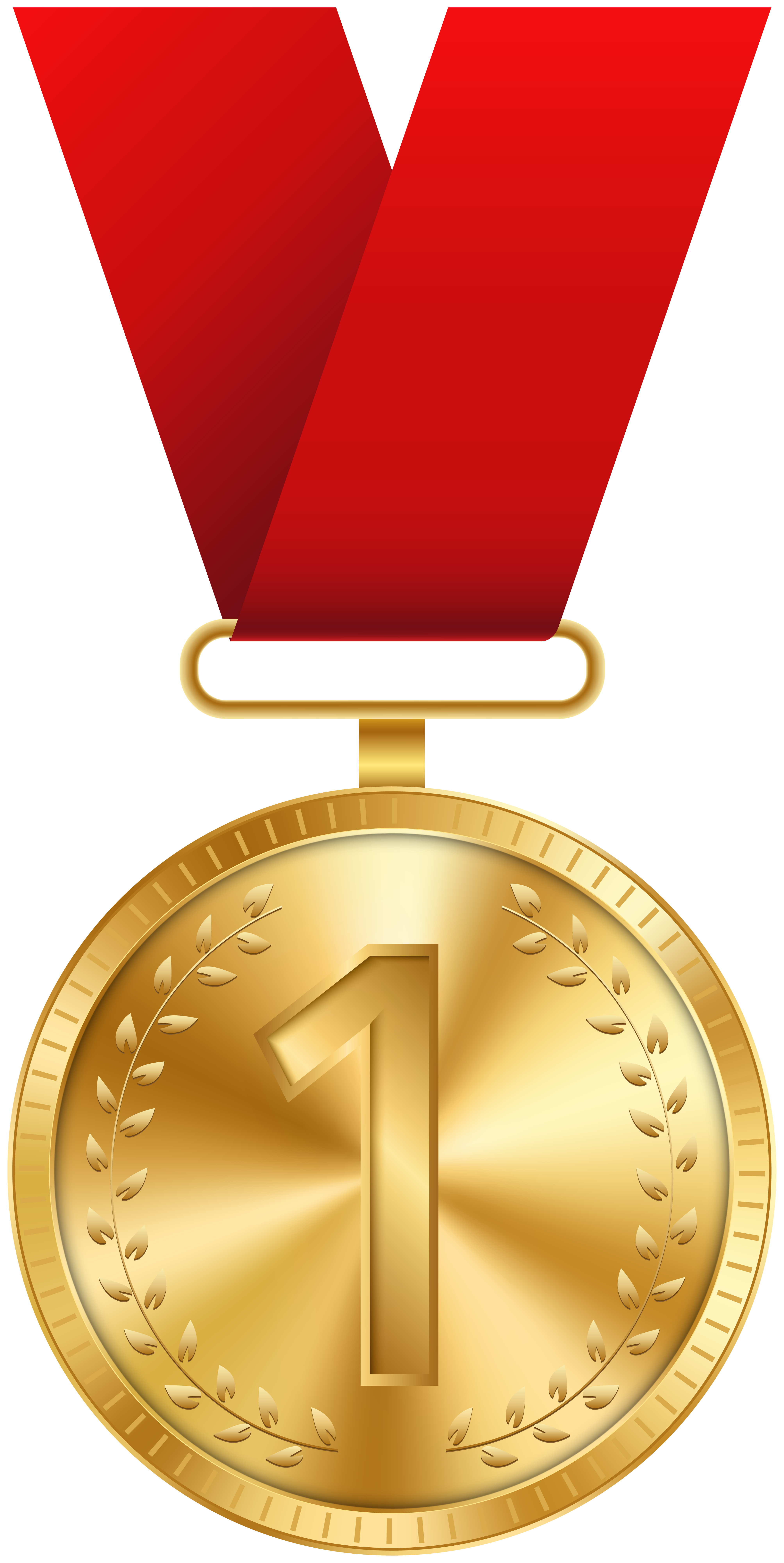 Gold Medal PNG Clip Art Image.