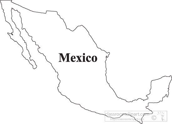 19 Map Of Mexico Graphic Black And White Download Huge.