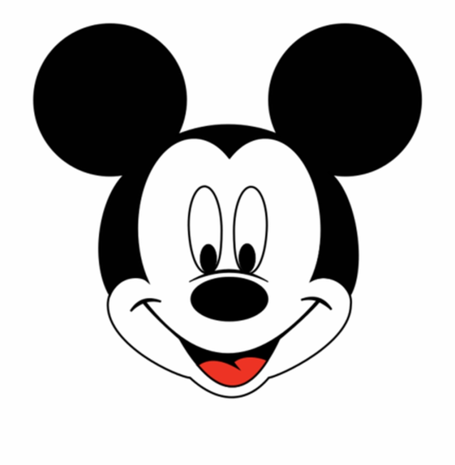 Mickey Mouse Face Outline Svg