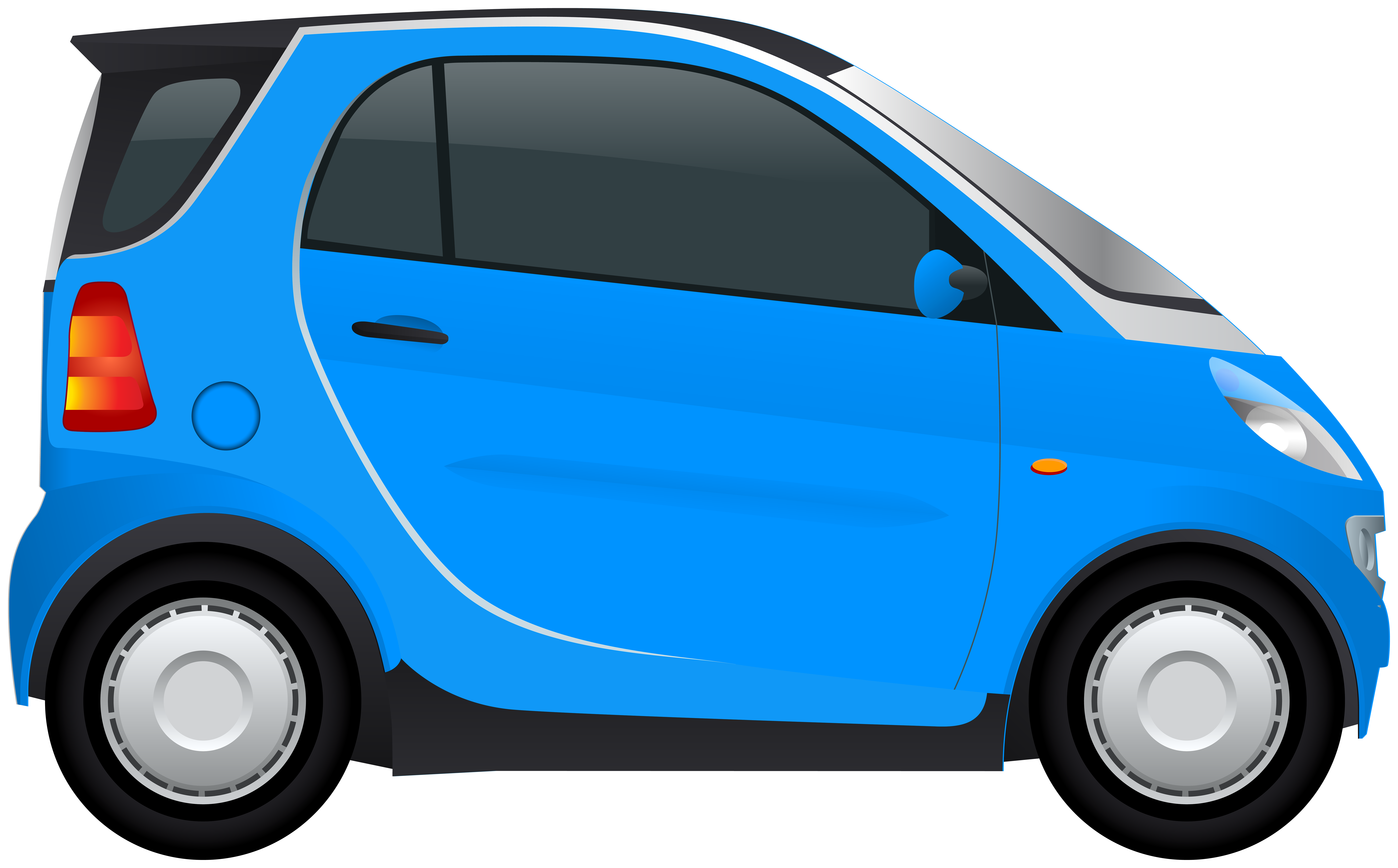 Blue Mini Car PNG Clipart.