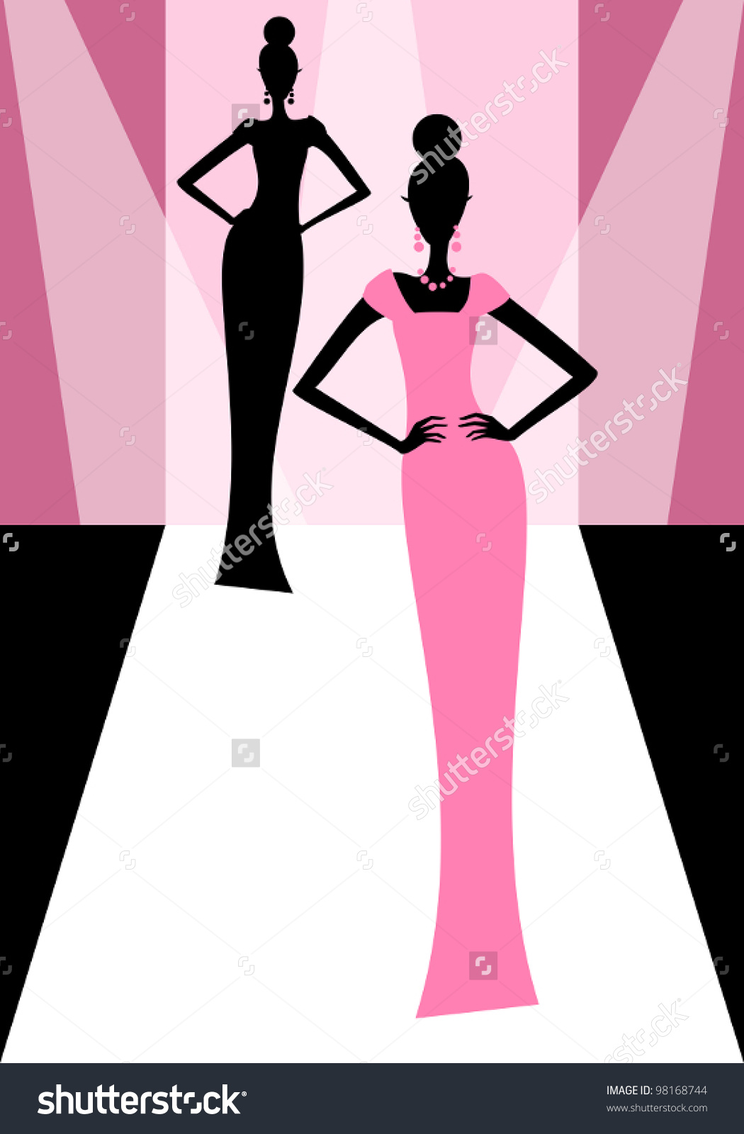 clipart models runway - Clipground